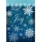 Snowflake Flurries Garden Flag